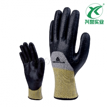 代尔塔 202017 5级乳胶涂层防割手套