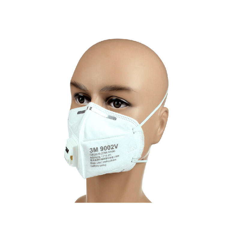3M 环保包装9002V折叠式带阀防护口罩