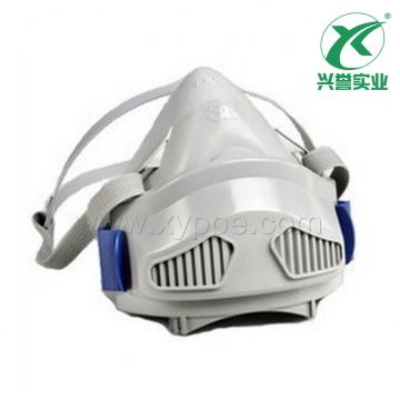 3M 7772 硅胶半面型单滤盒防尘面罩（中号）