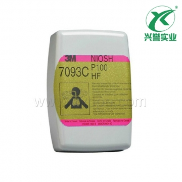 3M 7093CP100氟化氢/有机及酸性气体异味颗粒物滤尘盒