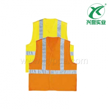 代尔塔 404402竖条梭织荧光马甲