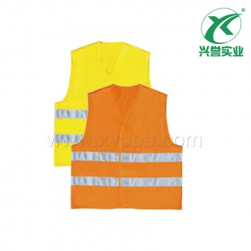 代尔塔 404401 横条梭织荧光马甲