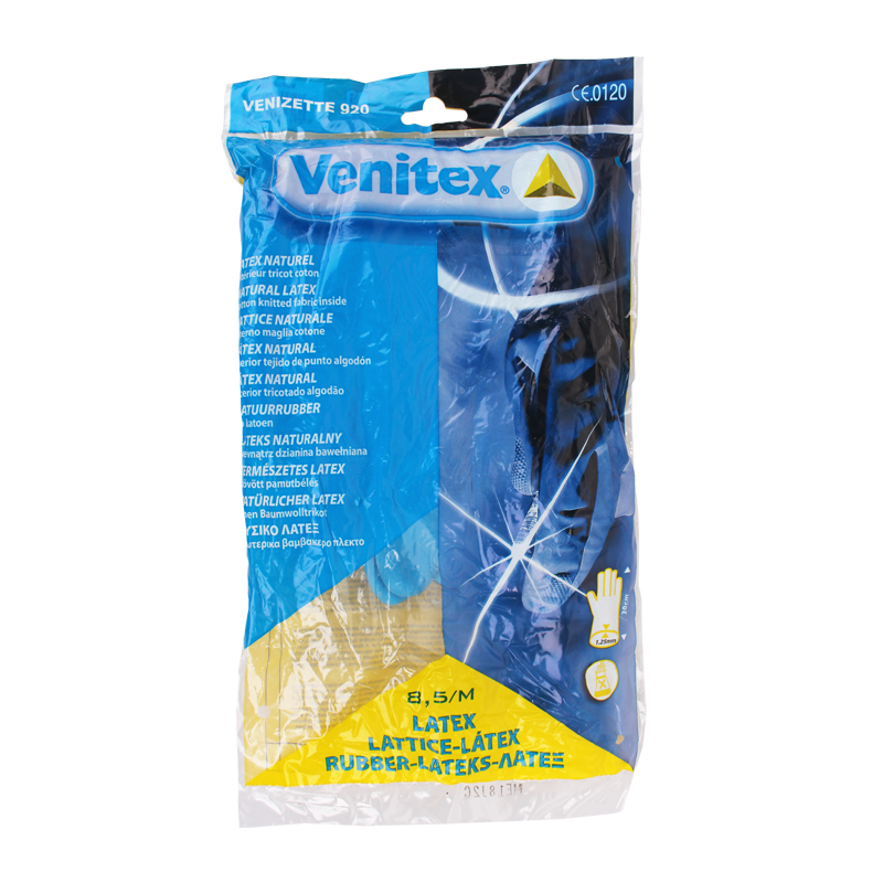 代尔塔 201920天然乳胶防化手套