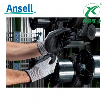 ANSELL/安思尔 HyFlex 11-435防割手套PU涂掌