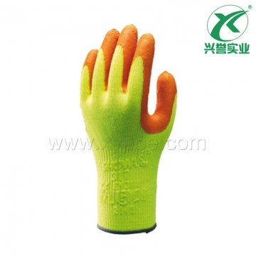 SHOWA橙色橡胶涂层手套317