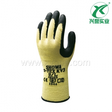 SHOWA S-TEX KV3橡胶涂层防切割手套