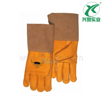 威特仕牛青皮中袖筒氩弧焊手套10-2777