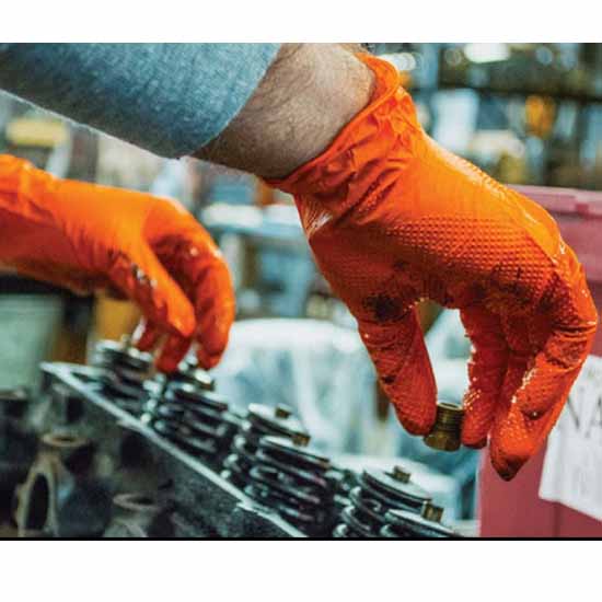 AMMEX爱马斯一次性丁腈手套无粉加厚