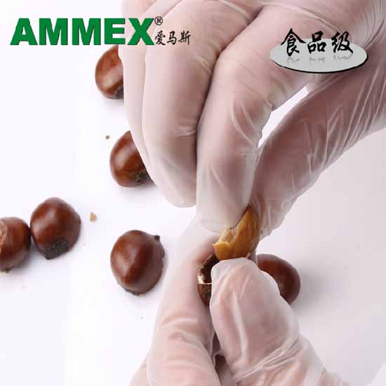 AMMEX爱马斯 一次性PVC手套（有粉）