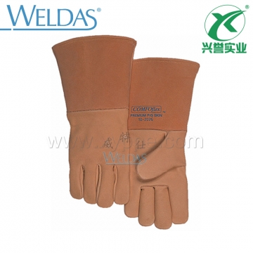 威特仕猪青皮斜拇指款手工电焊手套10-2076