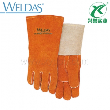 威特仕牛皮隔热手工电焊手套10-0328