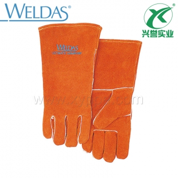 威特仕斜拇指款牛皮耐磨手工电焊手套10-0100