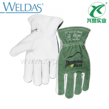 威特仕耐磨野牛皮劳保通用手套10-2633
