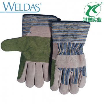 威特仕牛颈皮全双层皮掌款劳保手套10-2806