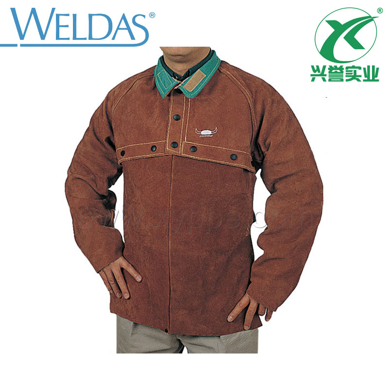 威特仕牛皮耐磨隔热阻燃焊接服围身44-7814