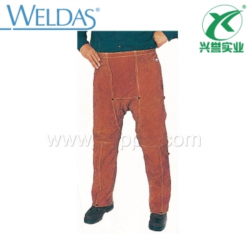 威特仕牛皮阻燃耐磨焊接单前幅工作裤44-7436