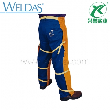 威特仕牛皮阻燃焊接单前幅工作裤44-2436