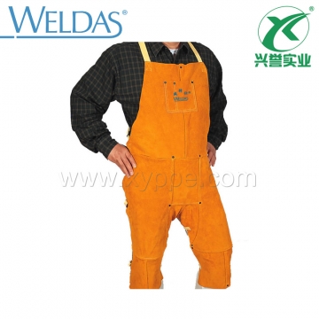 威特仕牛皮焊接护胸分脚围裙44-2236