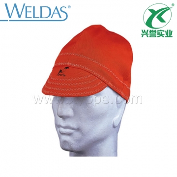 威特仕红色阻燃布鸭舌款焊帽23-4514