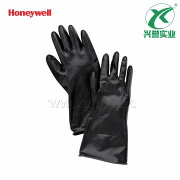 霍尼韦尔短款氯丁橡胶干箱手套N103A