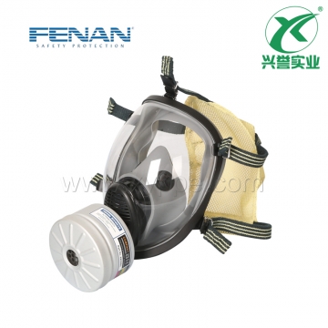 芬安单滤罐球形全面罩防毒面具