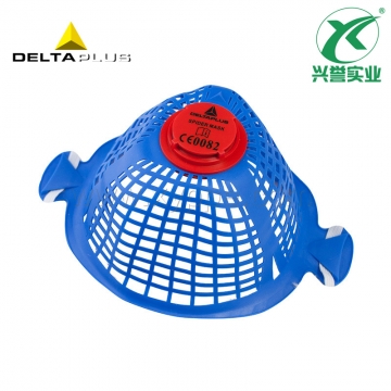 代尔塔 104112塑网蜘蛛带呼吸阀防尘口罩