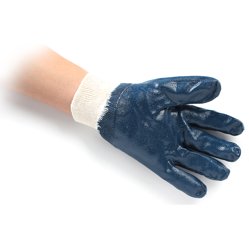 SAFEMAN君御 B7072 全浸蓝色丁腈手套