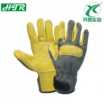 HTR海太尔 阻燃防火牛皮手套