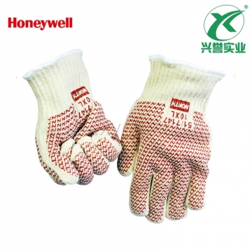 霍尼韦尔丁腈点塑耐高温手套51/7147