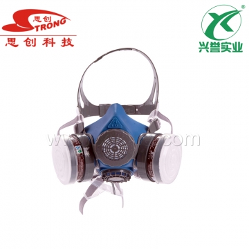 思创 硅胶双罐防毒面具ST-M60G-1B