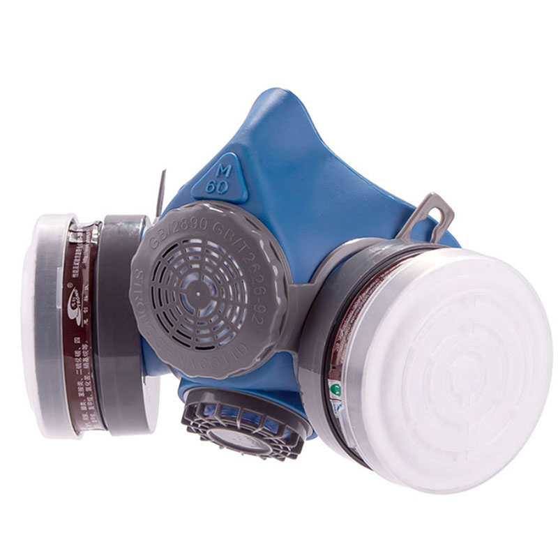 思创 硅胶双罐防毒面具ST-M60G-1B