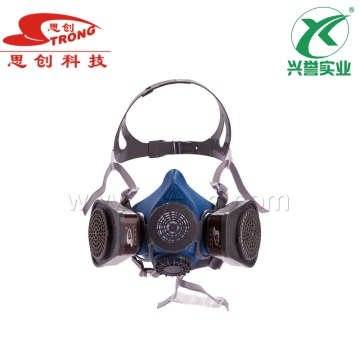 思创 硅胶双罐防毒面具ST-M60G-3