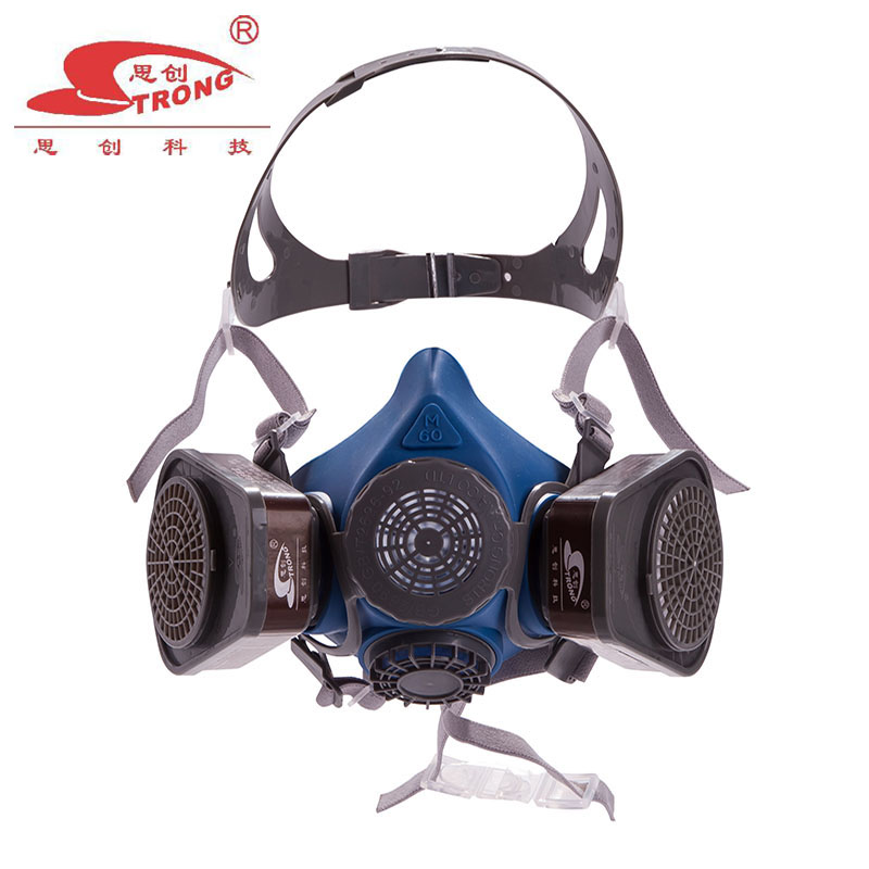 思创 硅胶双罐防毒面具ST-M60G-3