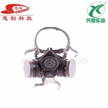 思创 橡胶双罐防毒面具ST-M60X-1B