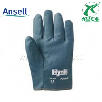 安思尔（Ansell）丁腈浸渍缝制手套32-105