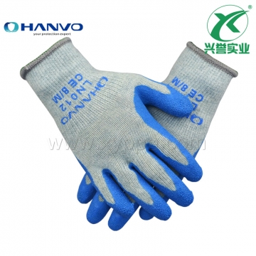 恒辉LN012乳胶涂层耐磨手套