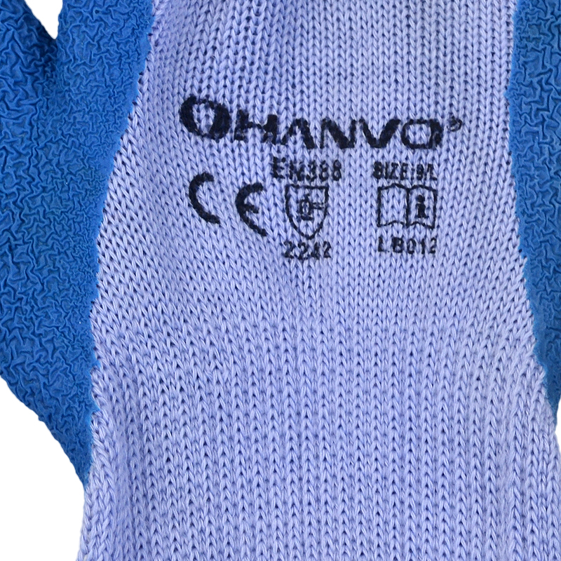 恒辉LB012乳胶涂层防滑手套