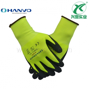 恒辉NJE872丁腈发泡3级防割手套