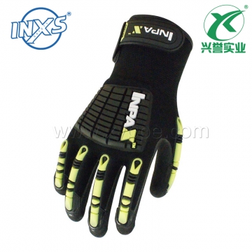 赛立特磨砂丁腈防撞击手套JF85-BLACK