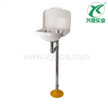 立式洗眼器（304）+ABS大翻盖盆0202-3012