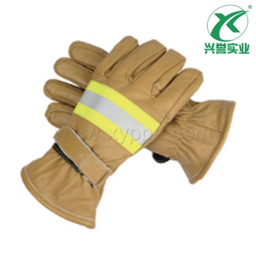 FG-007真皮材质抢险救援消防手套