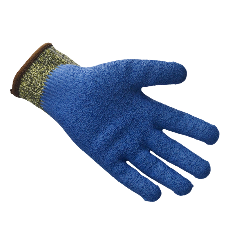 恒辉LB043乳胶涂层5级防割手套