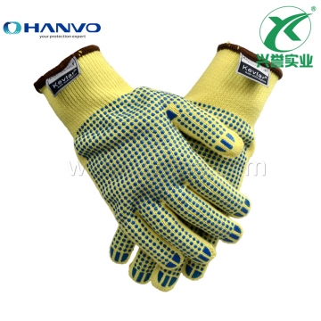 恒辉WR040 PVC点珠3级防割手套