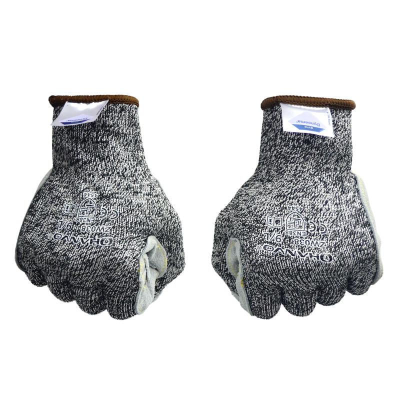 恒辉ZW038加皮3级防割手套