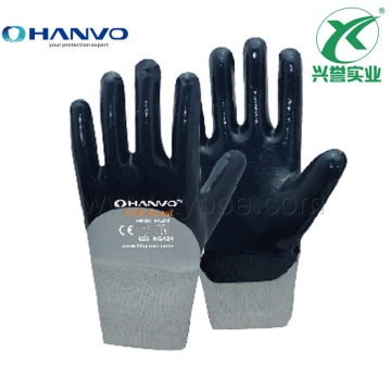 恒辉NG424 3/4浸蓝丁腈手套