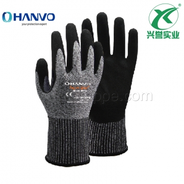 恒辉QNX330磨砂丁腈3级防割手套