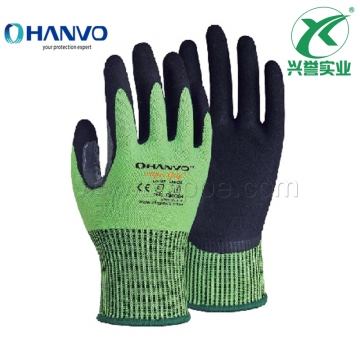 恒辉QNX384磨砂丁腈5级防割手套