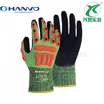 恒辉NWX3100磨砂丁腈5级防割防撞击手套