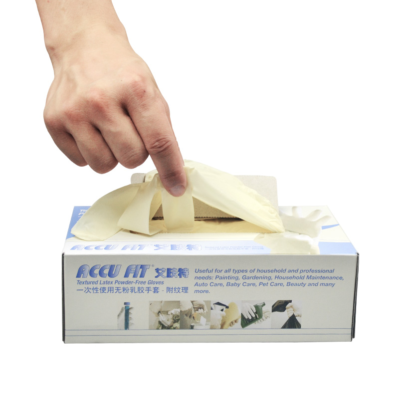 麦迪康1154一次性乳胶手套乳黄色