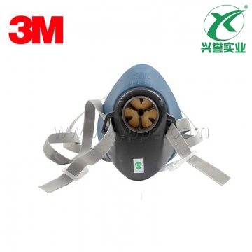 3M HF-51硅胶半面型防护面罩